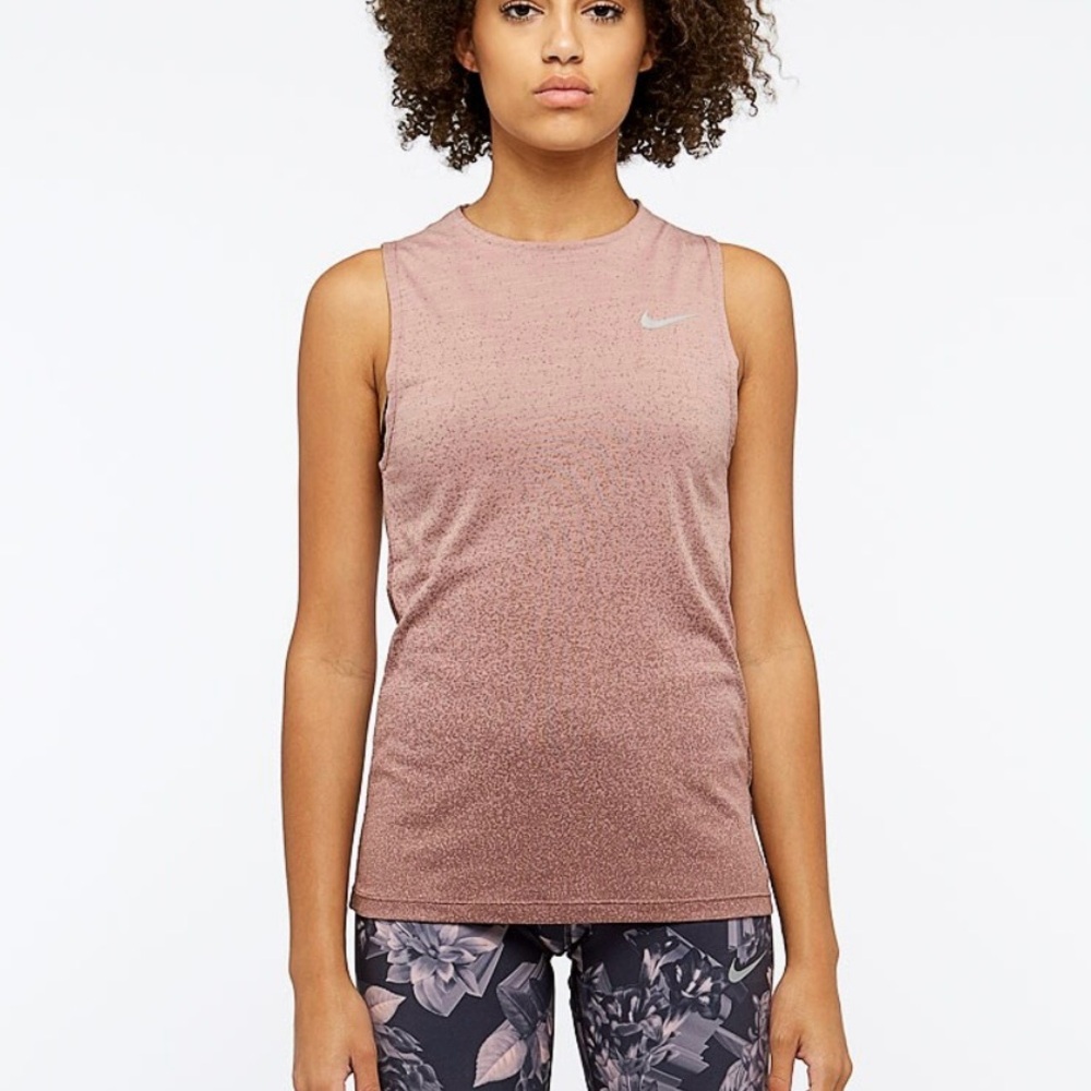 Nike Pink MEDALIST Running Tank Sz Large
